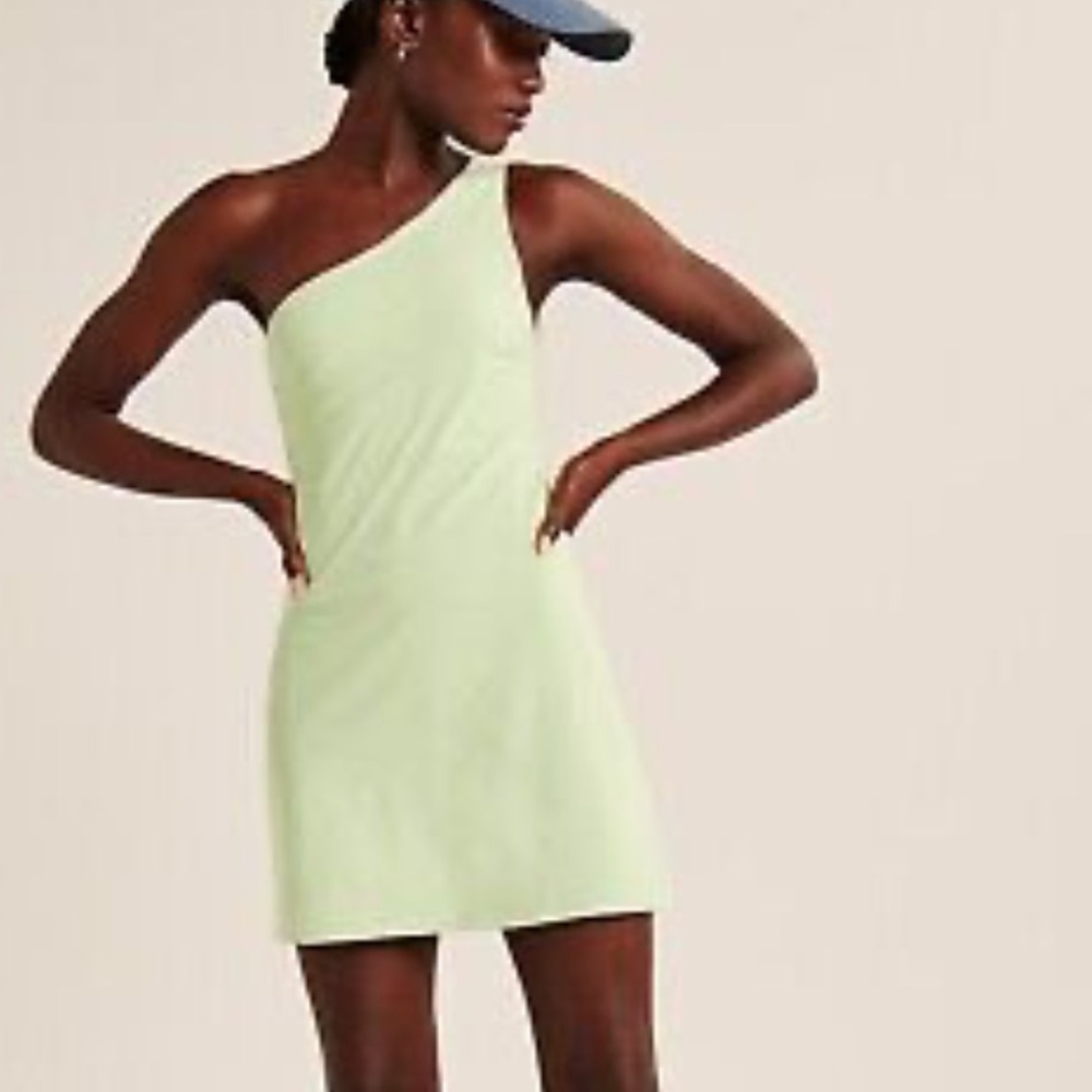 Abercrombie & Fitch Green Athletic Halter Sheath Mini Dress